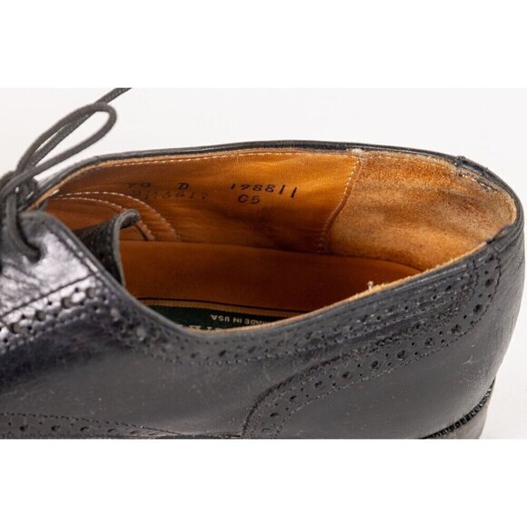Cole Haan Vintage Green Label Wingtip Oxford Black Dress Shoe Mens 11 main image 2